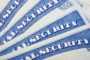 Image of four social security cards